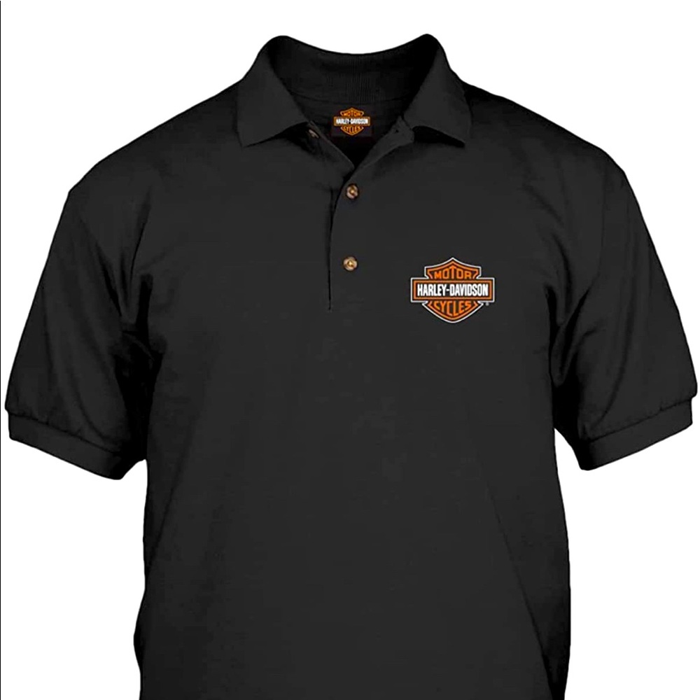 Genuine Harley-Davidson black polo shirt XL new with tags